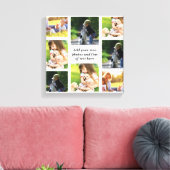 独自の写真のコラージュと文字を作成 キャンバスプリント (インサイチュ (リビング))