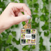 独自の写真のコラージュと文字を作成 キーホルダー (手)