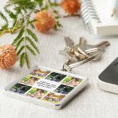 独自の写真のコラージュと文字を作成 キーホルダー (側面)