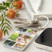 独自の写真のコラージュと文字を作成 キーホルダー (正面右)