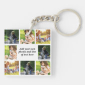 独自の写真のコラージュと文字を作成 キーホルダー (裏面)