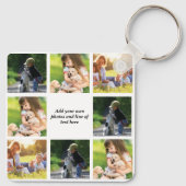 独自の写真のコラージュと文字を作成 キーホルダー (裏面)