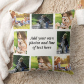 独自の写真のコラージュと文字を作成 クッション (ブランケット)