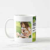 独自の写真のコラージュと文字を作成 コーヒーマグカップ (左)