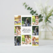 独自の写真のコラージュと文字を作成 サンキューカード (スタンド正面)