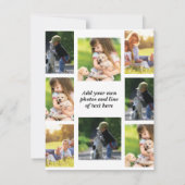 独自の写真のコラージュと文字を作成 サンキューカード (裏面)