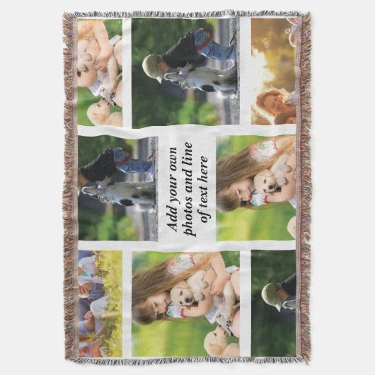 独自の写真のコラージュと文字を作成 スローブランケット