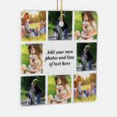 独自の写真のコラージュと文字を作成 セラミックオーナメント (右)