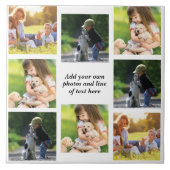 独自の写真のコラージュと文字を作成 タイル (正面)