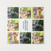 独自の写真のコラージュと文字を作成 タペストリー (正面(横))