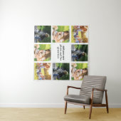 独自の写真のコラージュと文字を作成 タペストリー (インサイチュ(横))