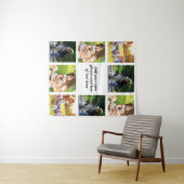 独自の写真のコラージュと文字を作成 タペストリー (インサイチュ(横))