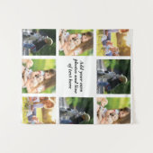 独自の写真のコラージュと文字を作成 タペストリー (正面(横))