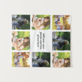 独自の写真のコラージュと文字を作成 タペストリー (正面(横))