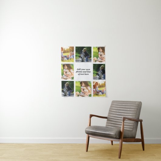 独自の写真のコラージュと文字を作成 タペストリー (インサイチュ)