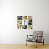 独自の写真のコラージュと文字を作成 タペストリー (インサイチュ(横))