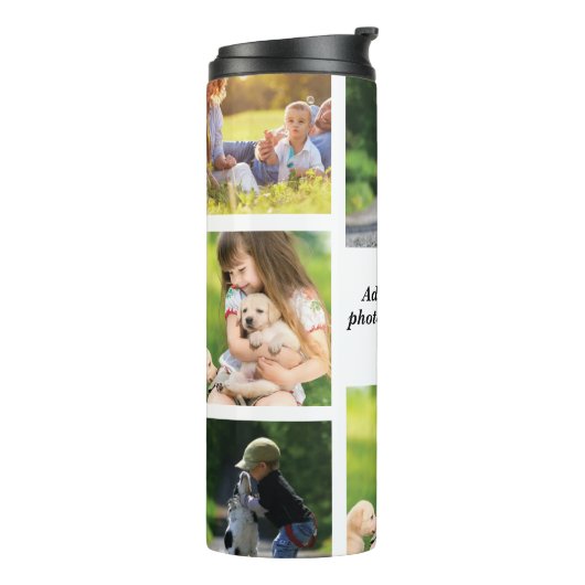 独自の写真のコラージュと文字を作成 タンブラー (回転左)