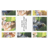 独自の写真のコラージュと文字を作成 テーブルクロス (正面(横))