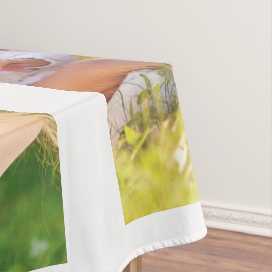 独自の写真のコラージュと文字を作成 テーブルクロス (インサイチュ)