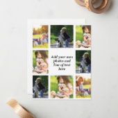 独自の写真のコラージュと文字を作成 ノートカード (正面/裏面インサイチュ)