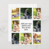 独自の写真のコラージュと文字を作成 ノートカード (正面/裏面)