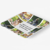 独自の写真のコラージュと文字を作成 ペーパープレート (傾斜あり)