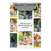 独自の写真のコラージュと文字を作成 ミニクリップボード (正面)