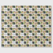 独自の写真のコラージュと文字を作成 ラッピングペーパー (フラット)