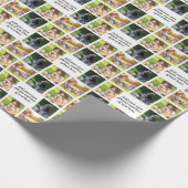 独自の写真のコラージュと文字を作成 ラッピングペーパー (角)