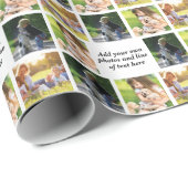 独自の写真のコラージュと文字を作成 ラッピングペーパー (ロールコーナー)