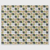 独自の写真のコラージュと文字を作成 ラッピングペーパー (フラット)