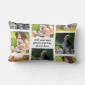 独自の写真のコラージュと文字を作成 ランバークッション (裏面)