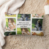 独自の写真のコラージュと文字を作成 ランバークッション (ブランケット)