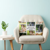 独自の写真のコラージュと文字を作成 ランバークッション (椅子)