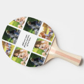 独自の写真のコラージュと文字を作成 卓球ラケット (横)