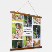 独自の写真のコラージュと文字を作成 吊り下げ型タペストリー (傾斜あり)