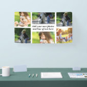 独自の写真のコラージュと文字を作成 横断幕 (トレードショー)