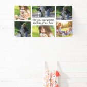 独自の写真のコラージュと文字を作成 横断幕 (インサイチュ)