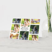 独自の写真のコラージュと文字を作成 箔シーズンカード (裏面)