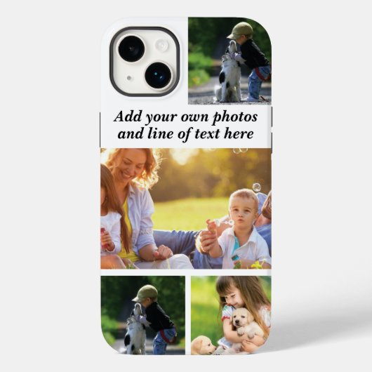 独自の写真のコラージュと文字を作成 Case-Mate iPhoneケース (裏面)