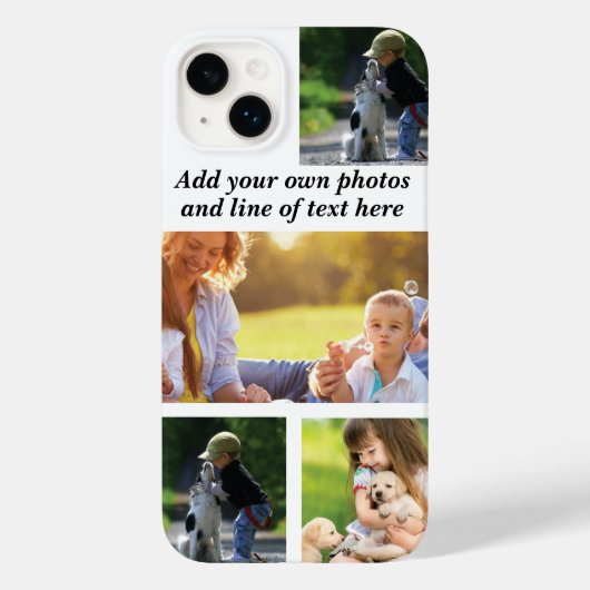独自の写真のコラージュと文字を作成 Case-Mate iPhoneケース (裏面)