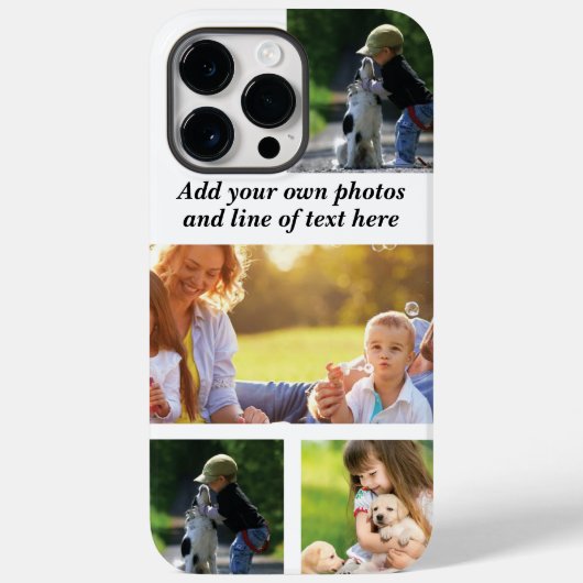 独自の写真のコラージュと文字を作成 Case-Mate iPhoneケース (裏面)