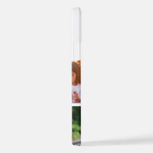 独自の写真のコラージュと文字を作成 iPhoneケース (右側面)