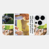 独自の写真のコラージュと文字を作成 iPhoneケース (裏面横)