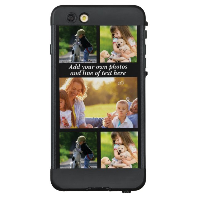 独自の写真のコラージュと文字を作成 LifeProof iPhoneケース (裏面)