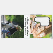 独自の写真のコラージュと文字を作成 SAMSUNG GALAXYケース (裏面横)