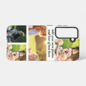 独自の写真のコラージュと文字を作成 SAMSUNG GALAXYケース (裏面横)