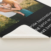 独自の写真のパーソナライズされた引用文 シェルパブランケット (3/4)