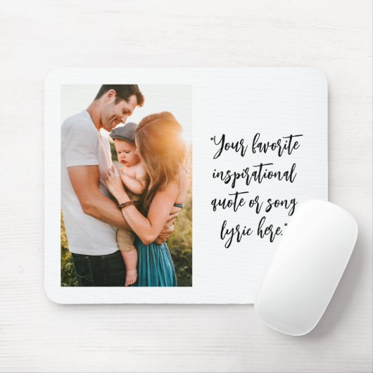 独自の写真のパーソナライズされた引用文 マウスパッド (マウス)