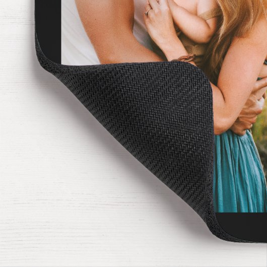 独自の写真のパーソナライズされた引用文 マウスパッド (コーナー)